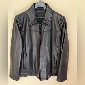Genuine leather jacket with Thinsulate™ insulation for extra warmth.